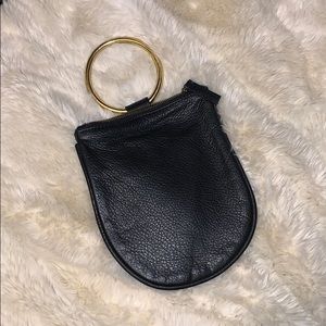 Kim White Leather Wristlet/Purse